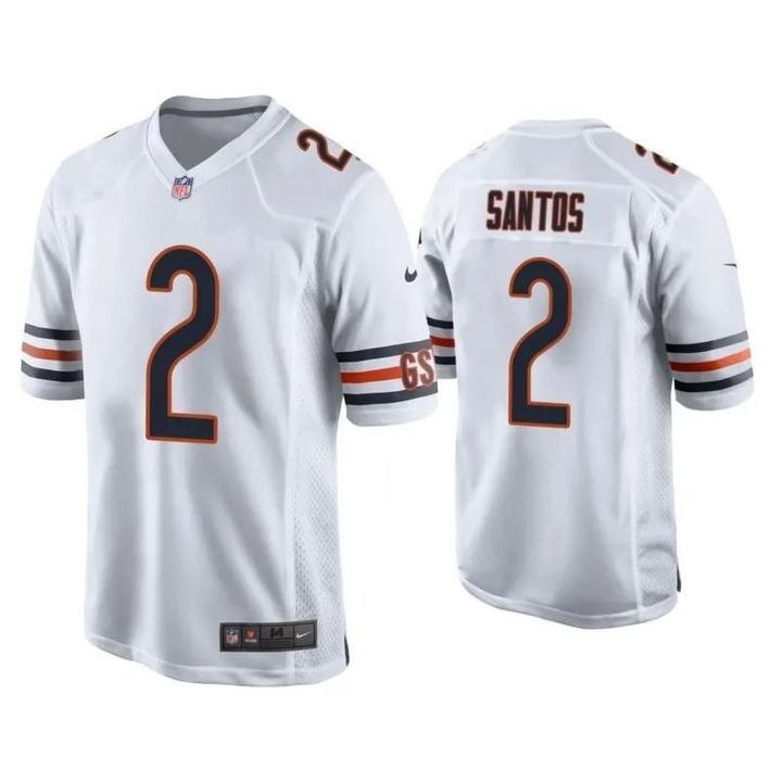 Men Chicago Bears #2 Cairo Santos Nike White Game NFL Jersey->chicago bears->NFL Jersey